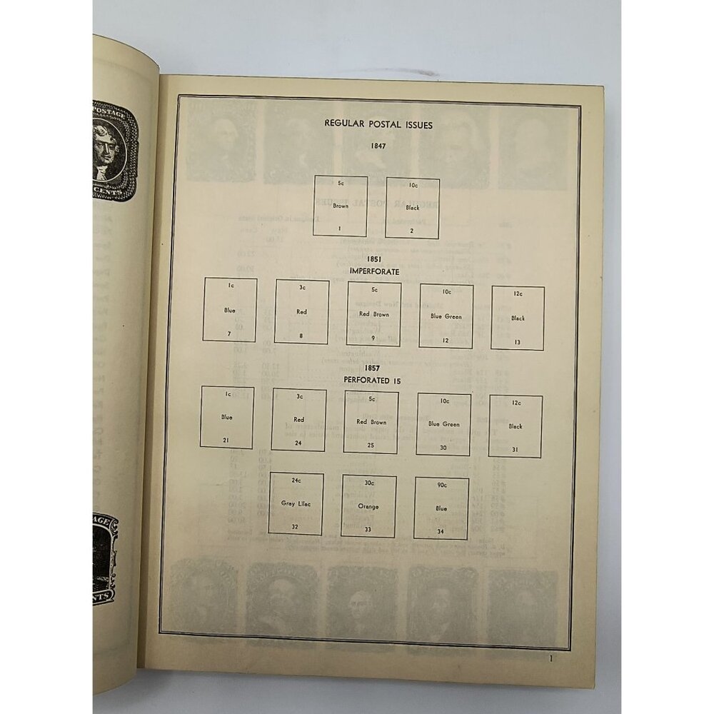 Vintage United States Stamp Album By John W. Nicklin Groset & Dunlap Hardcover - Picture 5 of 7